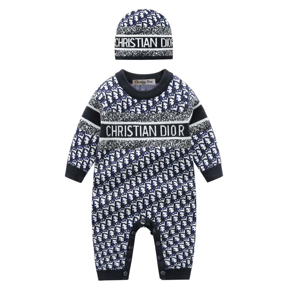 Baby Boy Onesie with Bonnet