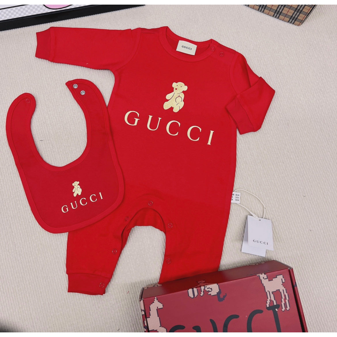 Baby Boy 2 Piece Set with Bib