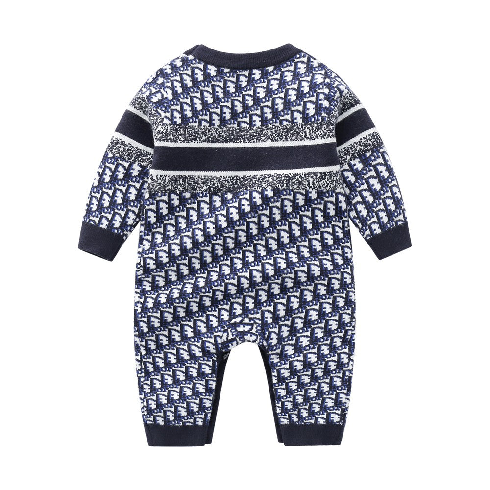 Baby Boy Onesie with Bonnet